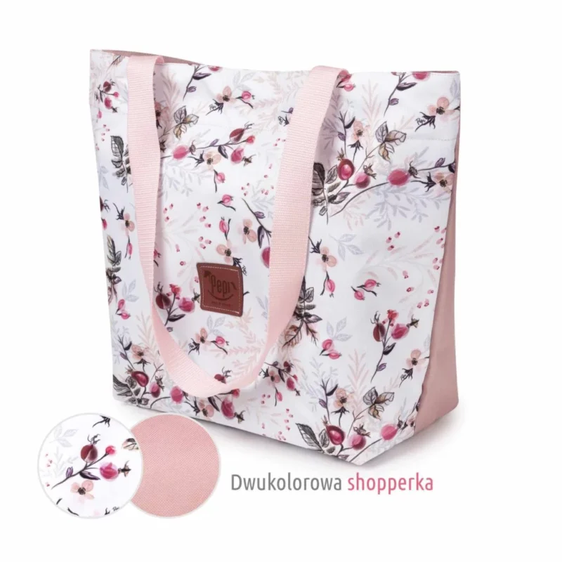 Torba miejska A4 Secret Garden Pink - obrazek 2