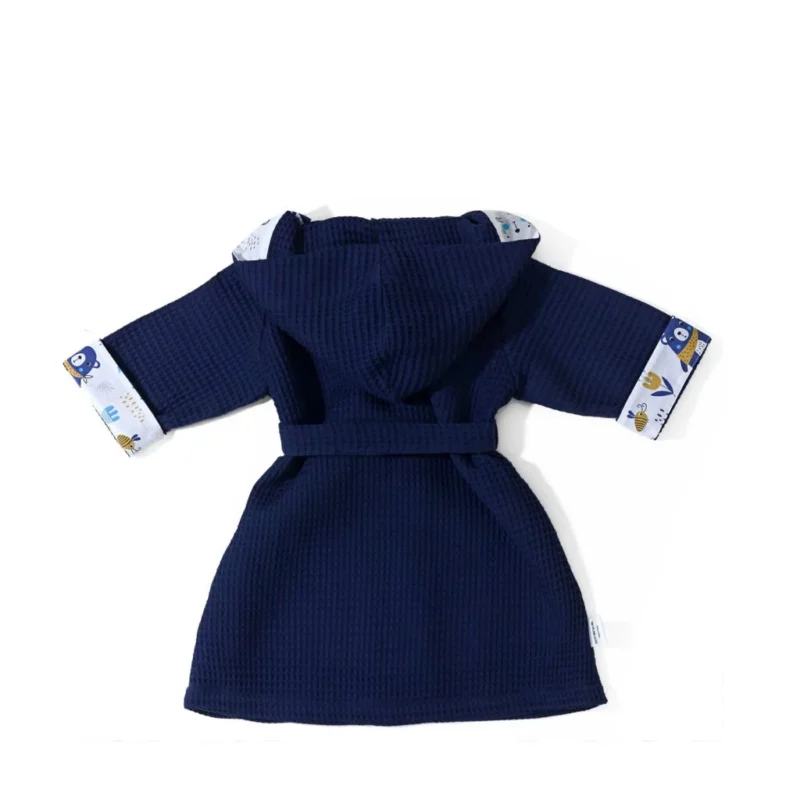 Szlafrok kąpielowy z kapturkiem dla dziecka Blue Bear midnight blue - obrazek 2