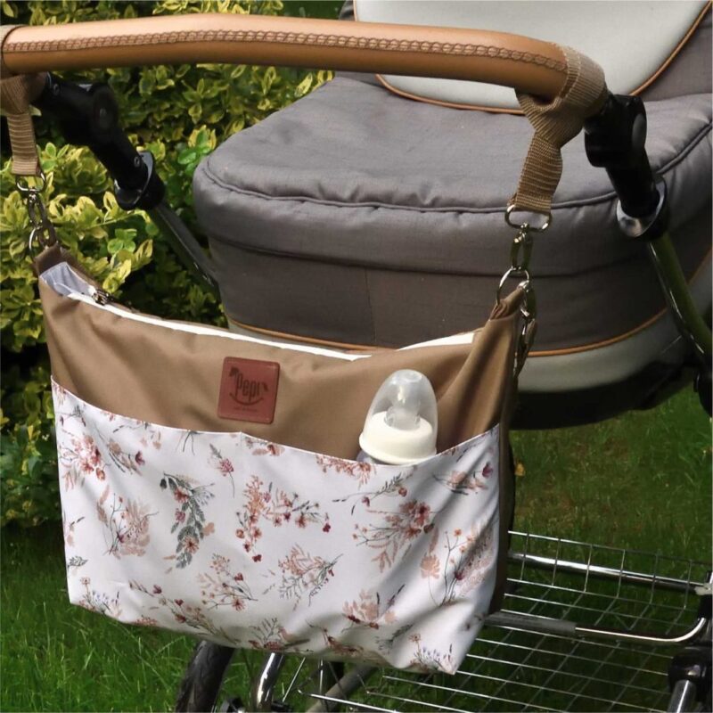 Torba wodoodporna do wózka shopper Gold Leaf black - obrazek 6