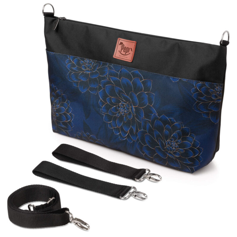 Torba wodoodporna do wózka shopper Peony black