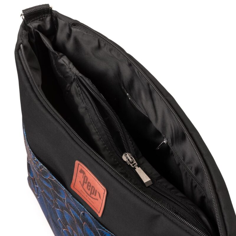 Torba wodoodporna do wózka shopper Peony black - obrazek 3