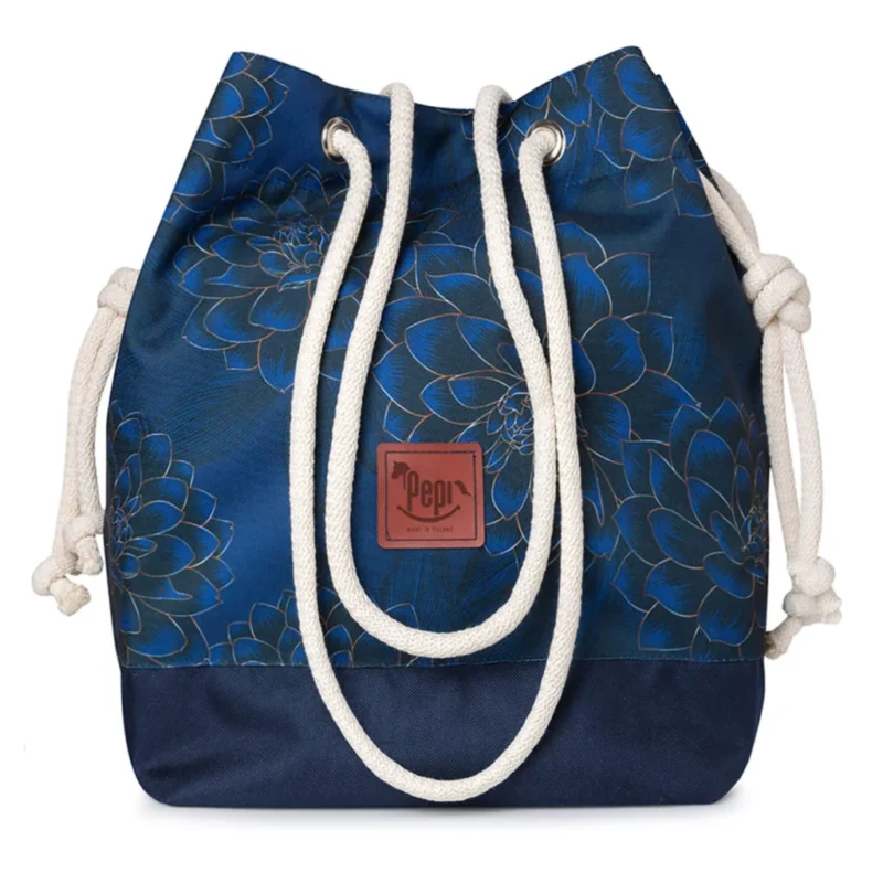 Torebka worek - Peony Blue
