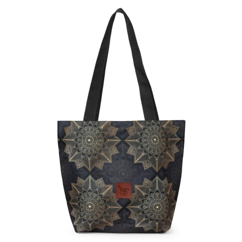 Torba miejska A4 Rosette Black - obrazek 3