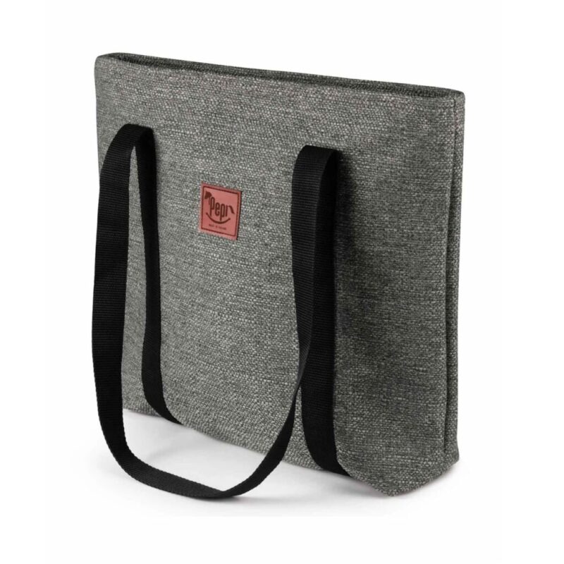 Torba shopperka na zamek mocca linen