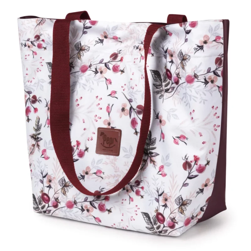 Torba miejska A4 Secret Garden Burgund