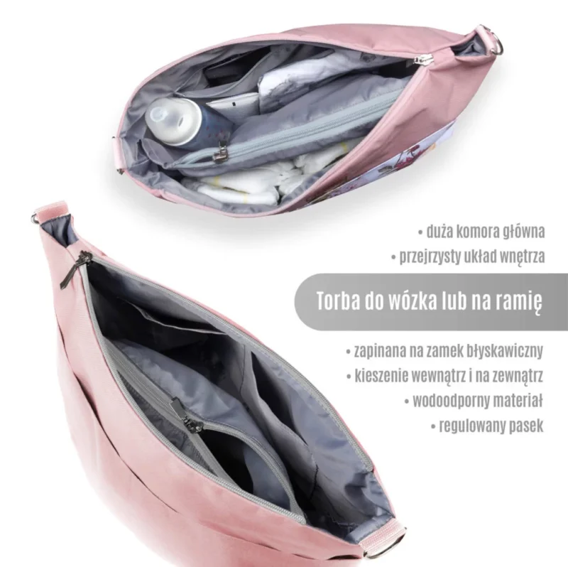 Torba wodoodporna do wózka shopper Old Rosa - obrazek 3