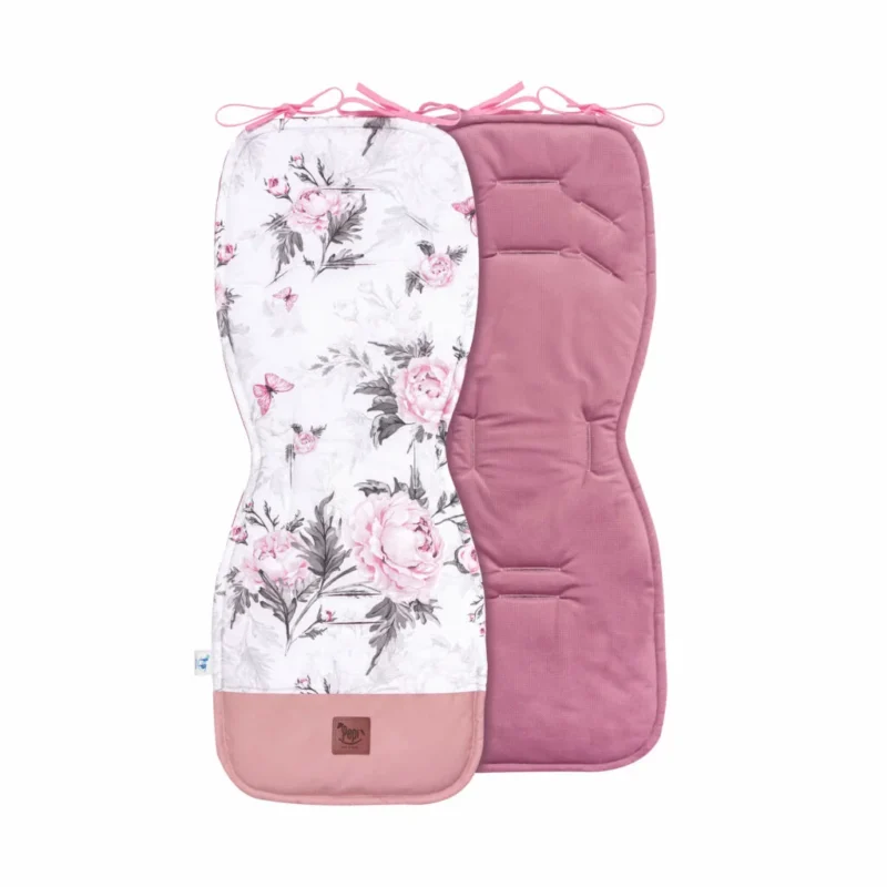 Wkładka do wózka Pink Flowers z velvetem