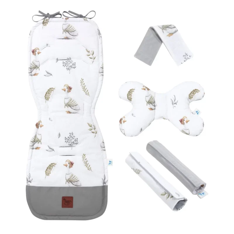 Zestaw 5-elementowy z wkładką do wózka Lady Goose z velvetem