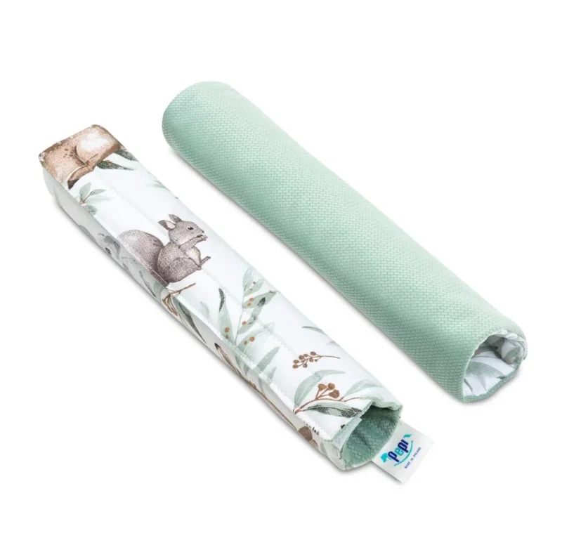 Wkładka do wózka z ochraniaczami na pasy Green Groove z velvetem - obrazek 3