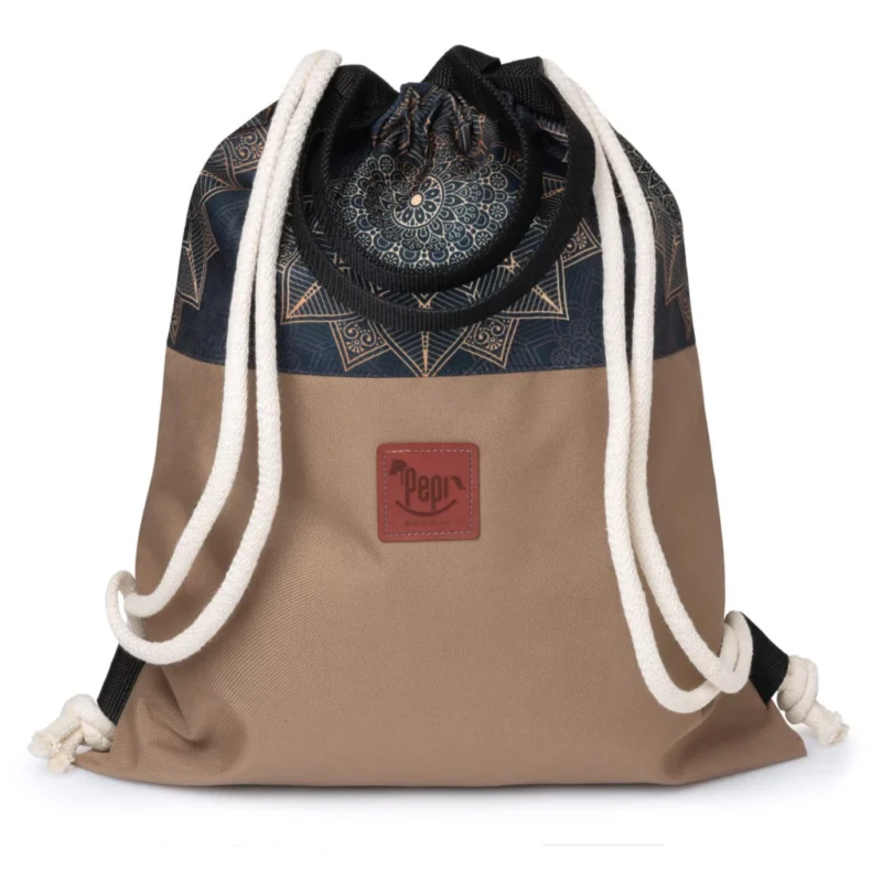 Wodoodporny worko-plecak 2w1 - Rosette Mocca