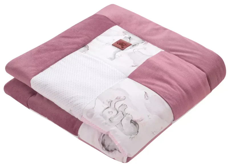 Mata do zabawy PATCHWORK Eledreams Pink - obrazek 3