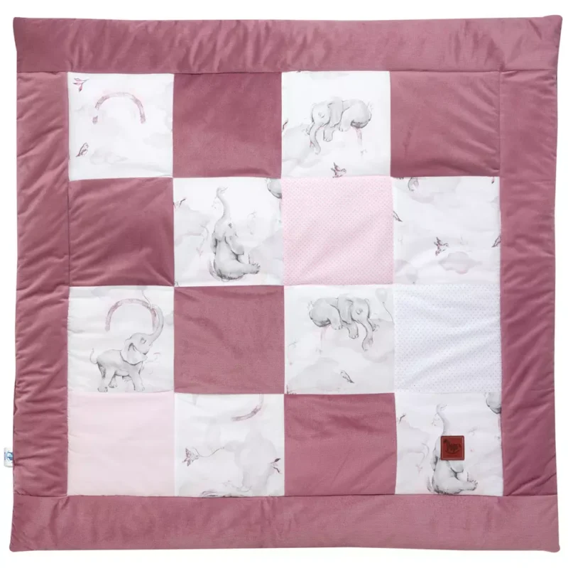 Mata do zabawy PATCHWORK Eledreams Pink