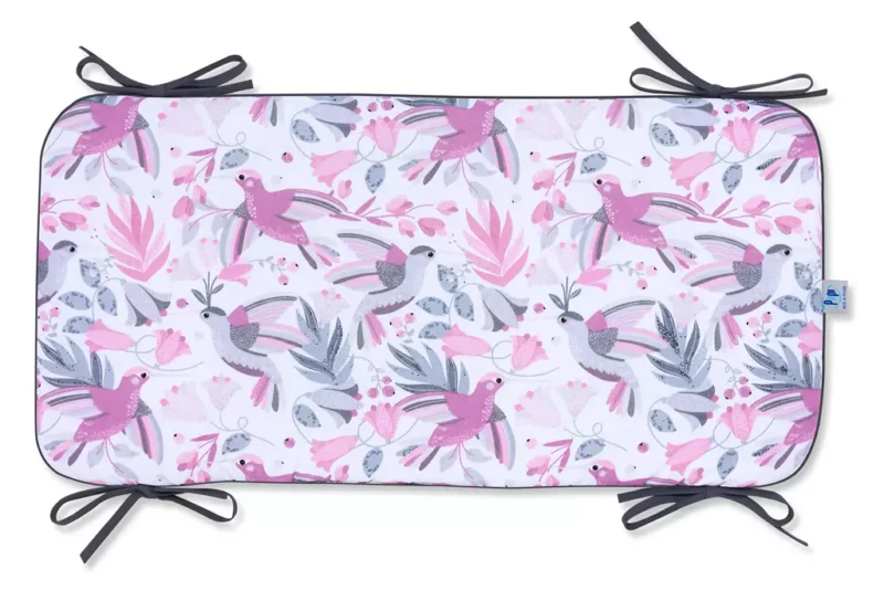 Ochraniacz panelowy do łóżeczka 60×30 Hummingbird grey
