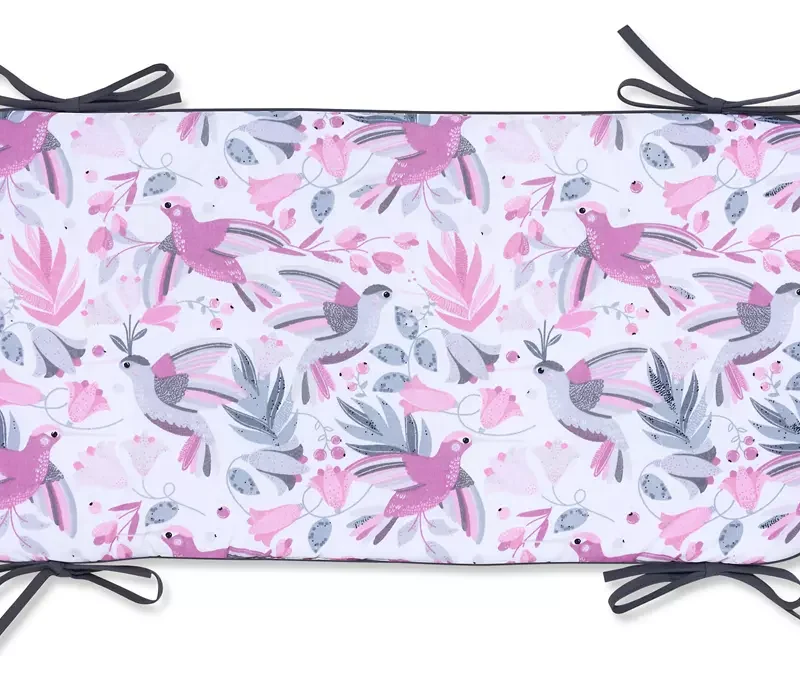 Ochraniacz panelowy do łóżeczka 60×30 Hummingbird grey