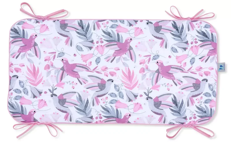 Ochraniacz panelowy do łóżeczka 60×30 Hummingbird pink