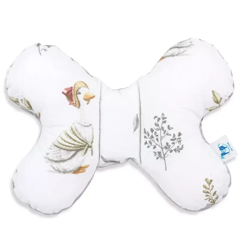 Poduszka MOTYLEK Lady Goose z velvetem grey