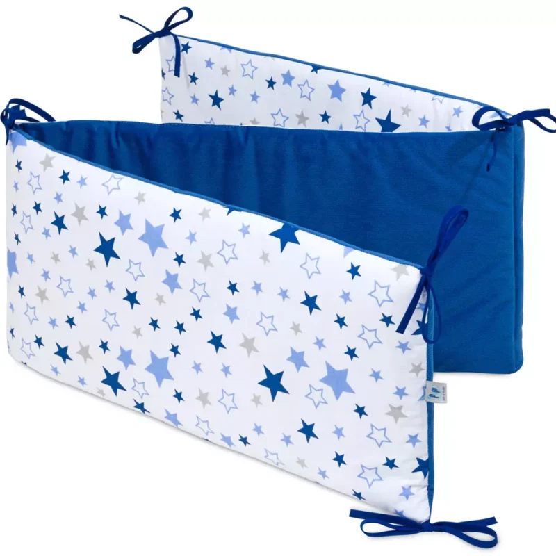 Ochraniacz do łóżeczka Milky Way z velvetem blue