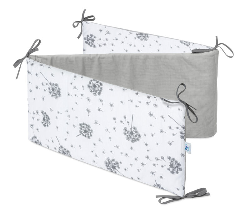 Ochraniacz do łóżeczka Summer Wind z velvetem grey