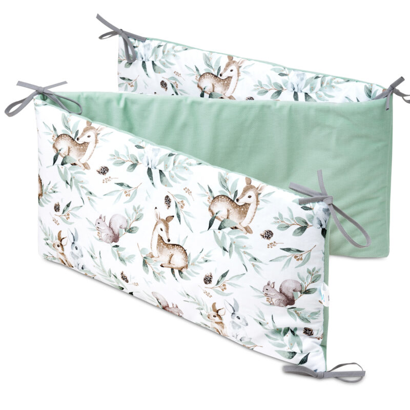 Ochraniacz do łóżeczka Green Groove z velvetem