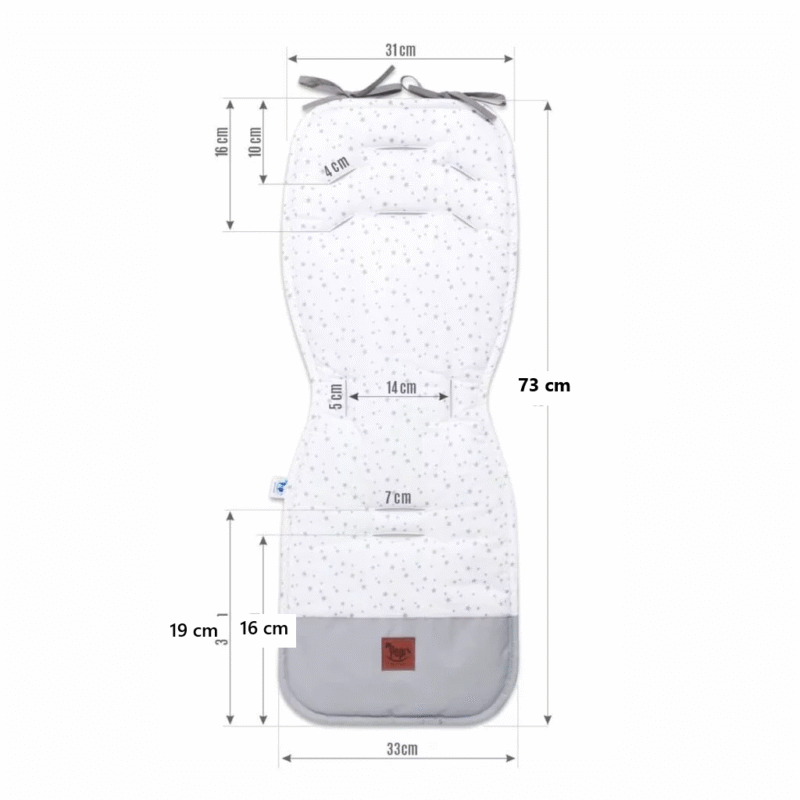 OUTLET***Wkładka do wózka Blue Bear z velvetem (395) - obrazek 3