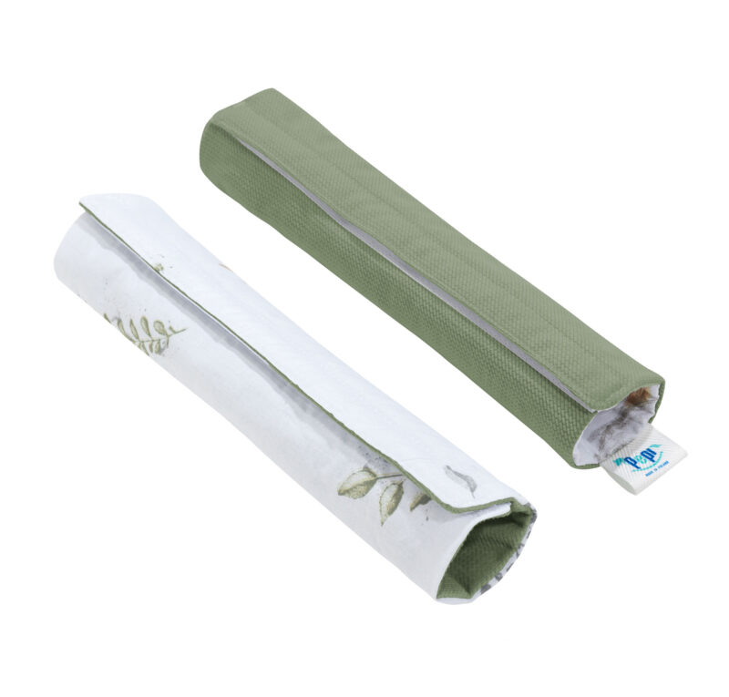Wkładka do wózka z ochraniaczami na pasy Lady Goose z velvetem sage - obrazek 2