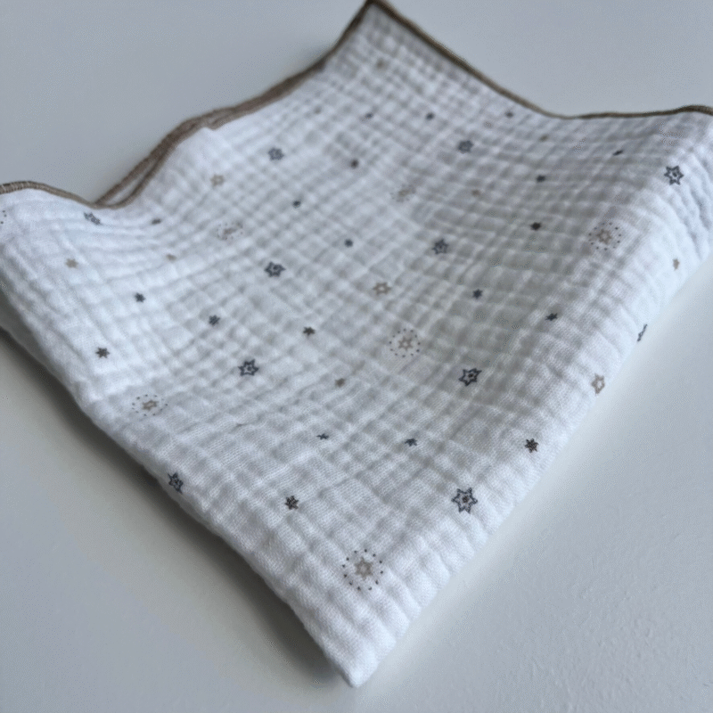 Pieluszka muślinowa ulewajka 30x30 cm – chusteczka dla niemowląt Gold Galaxy