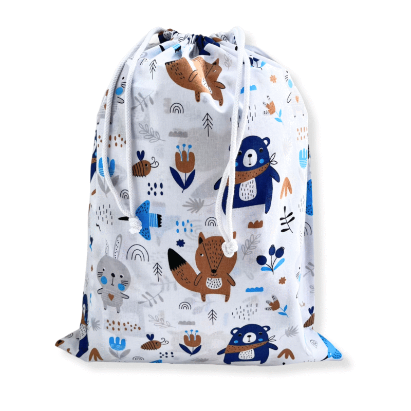 Zestaw do żłobka z puszystą poduszką - Blue Bear - bawełna