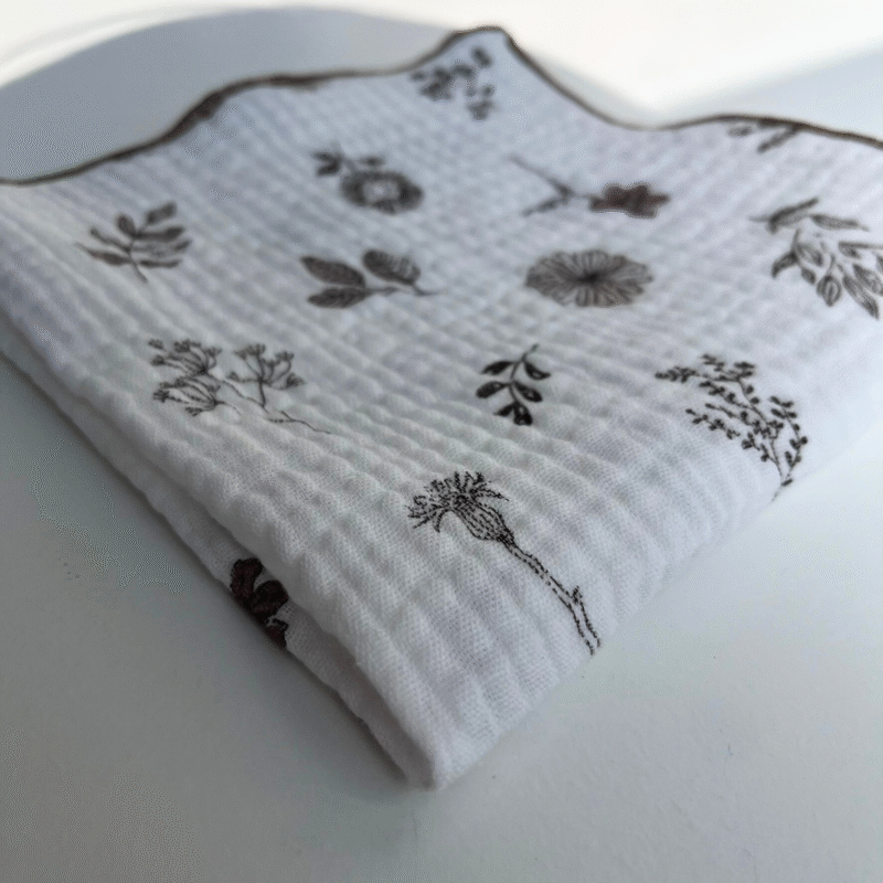 Pieluszka muślinowa ulewajka 30x30 cm – chusteczka dla niemowląt Botanique