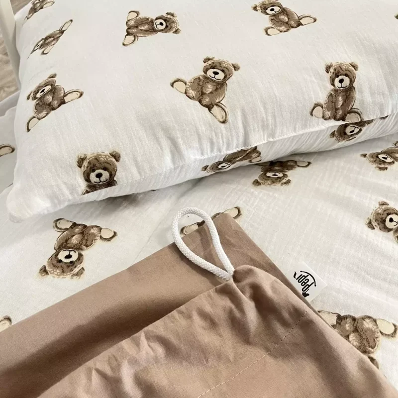 OUTLET***Muślinowy zestaw przedszkolaka Sweet Teddy (467)