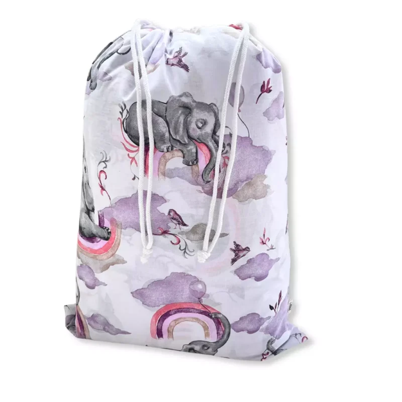 Zestaw do żłobka z puszystą poduszką - Eledreams Pink - bawełna/velvet