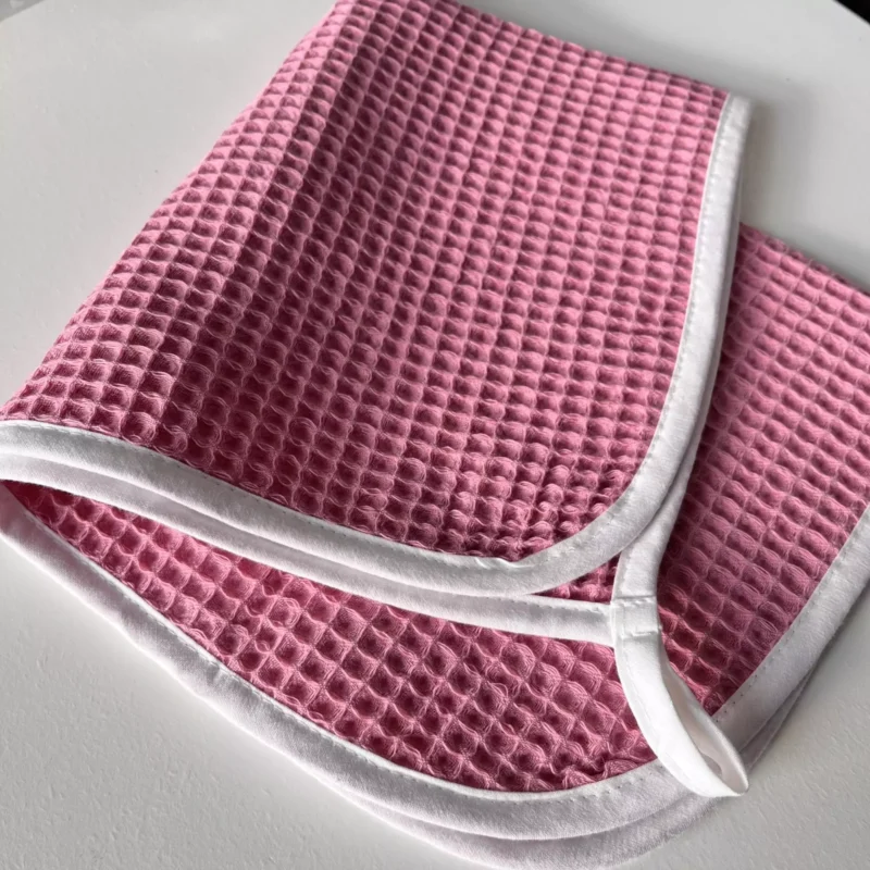 Ręcznik z wafla z wafla Pink 44x41