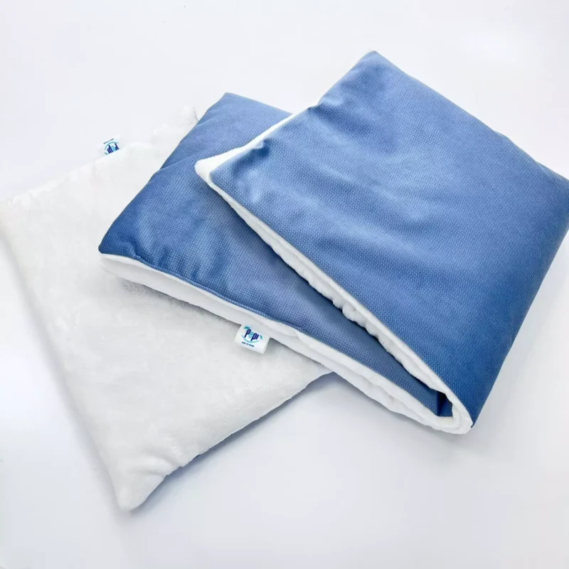 Pluszowy zestaw do wózka/gondoli płaska podusia Jeans